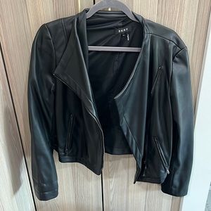 DKNY women’s faux leather jacket